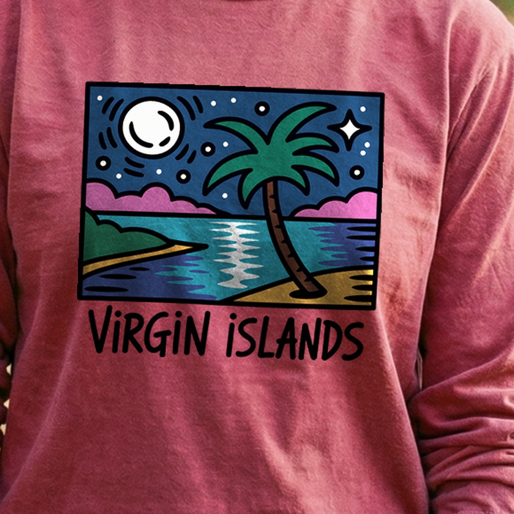 Virgin Islands at Night Premium Long Sleeve
