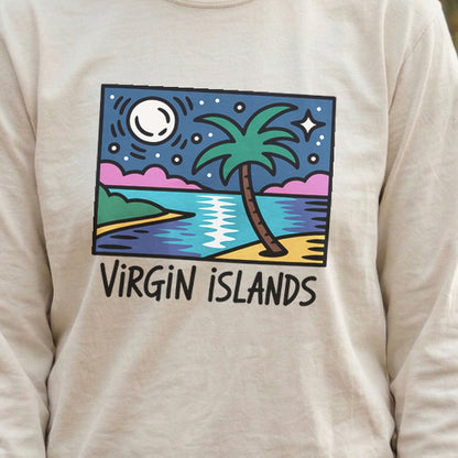 Virgin Islands at Night Premium Long Sleeve