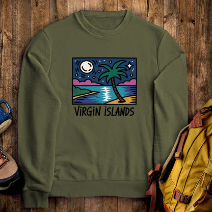 Virgin Islands at Night Crewneck Sweatshirt
