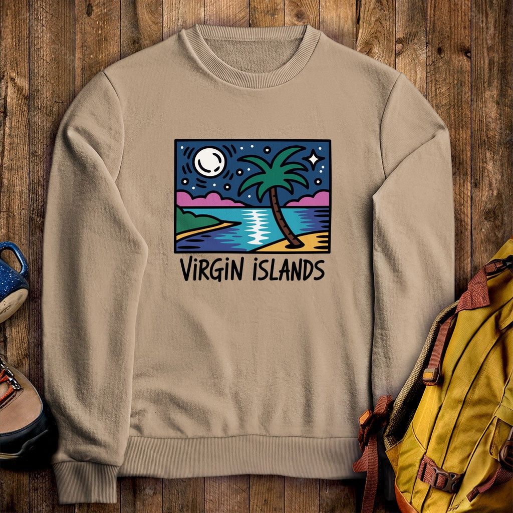 Virgin Islands at Night Crewneck Sweatshirt