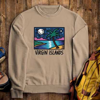 Virgin Islands at Night Crewneck Sweatshirt