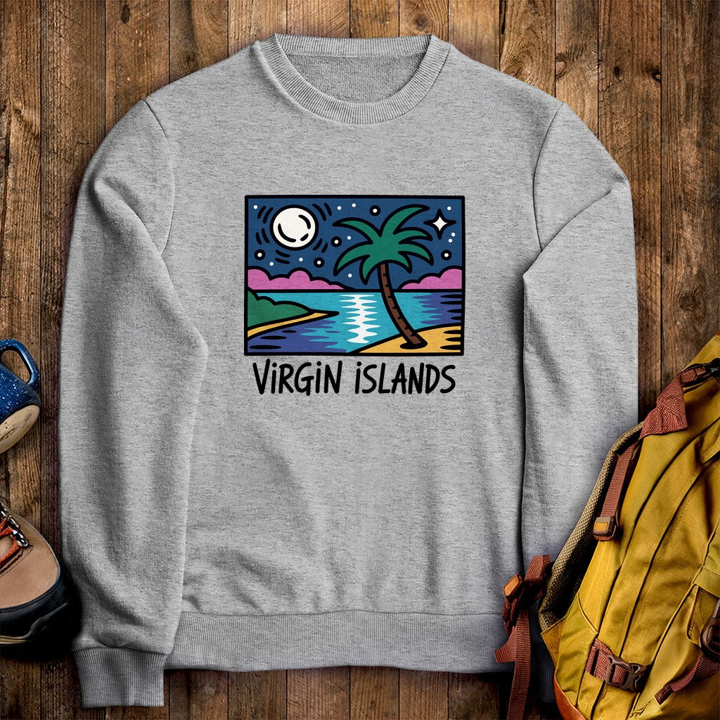 Virgin Islands at Night Crewneck Sweatshirt