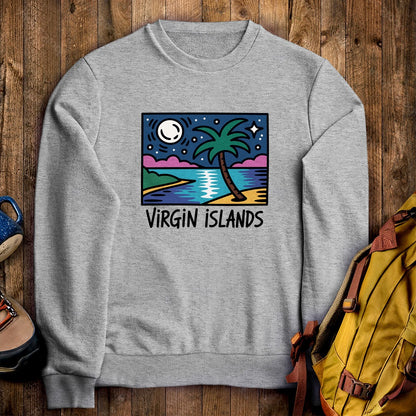 Virgin Islands at Night Crewneck Sweatshirt