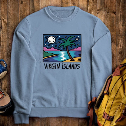 Virgin Islands at Night Crewneck Sweatshirt