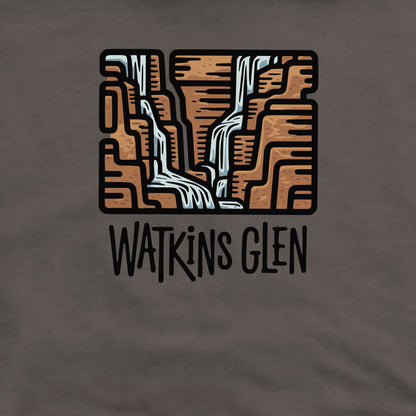 Watkins Glen State Park Crewneck Sweatshirt Adventure and Outdoors Themed Sweatshirt