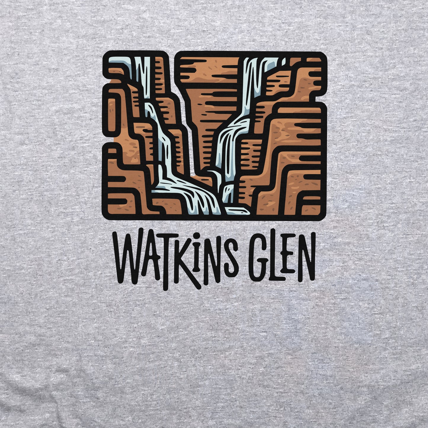 Watkins Glen State Park Crewneck Sweatshirt Adventure and Outdoors Themed Sweatshirt