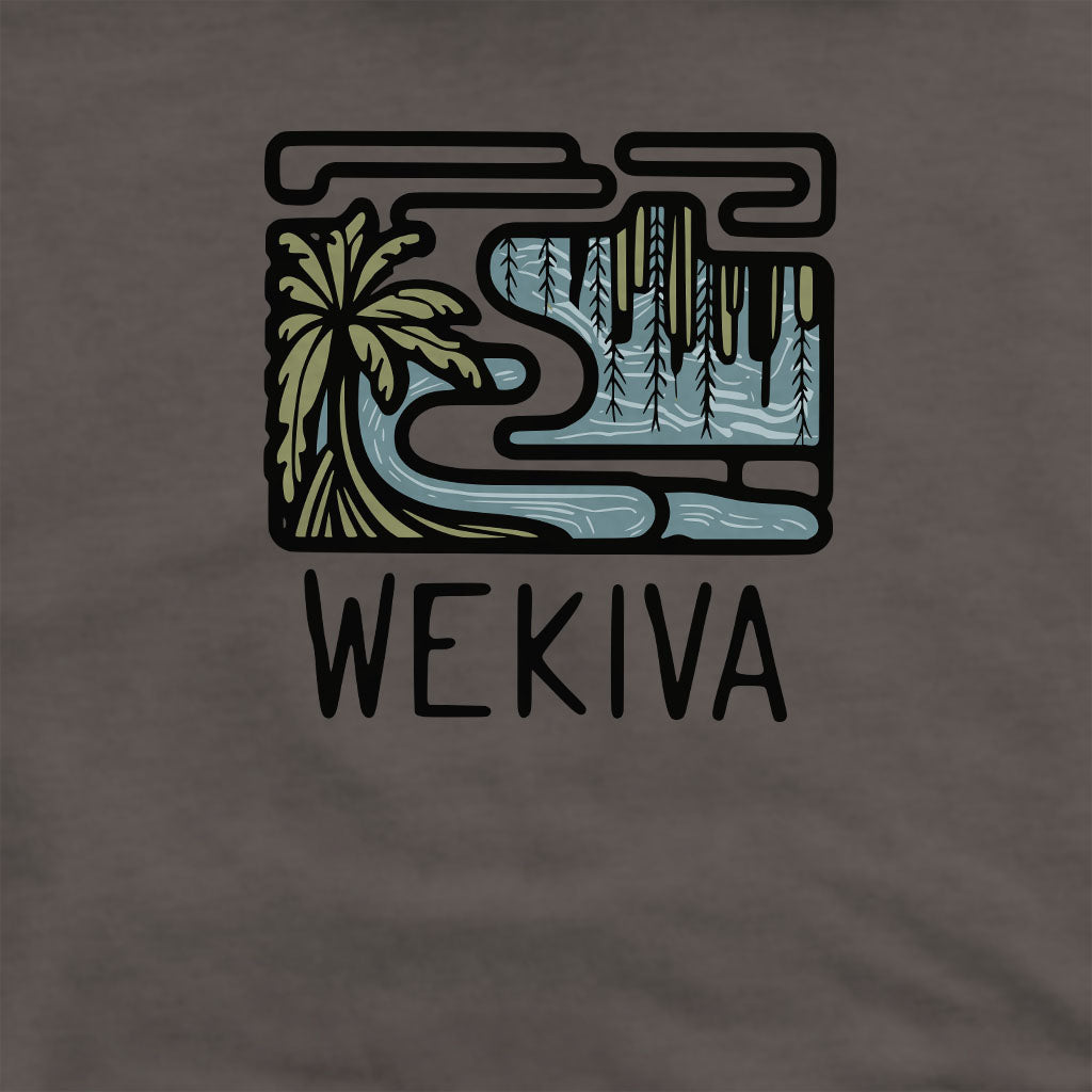 Wekiva River Crewneck Sweatshirt Adventure and Outdoors Themed Sweatshirt