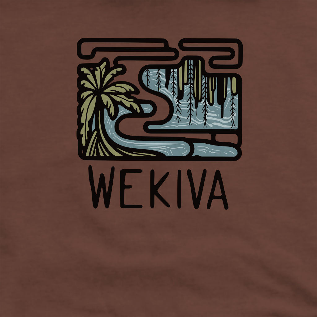 Wekiva River Crewneck Sweatshirt Adventure and Outdoors Themed Sweatshirt
