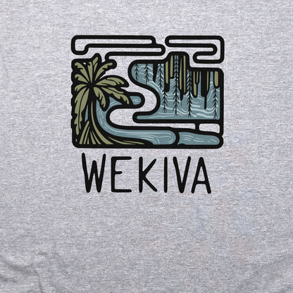 Wekiva River Crewneck Sweatshirt Adventure and Outdoors Themed Sweatshirt