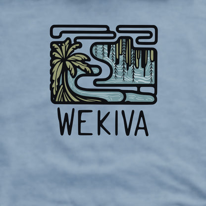Wekiva River Crewneck Sweatshirt Adventure and Outdoors Themed Sweatshirt