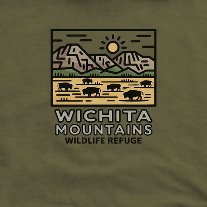 Wichita Mountains Wildlife Refuge Hoodie Adventure and Outdoors Themed Hoodie