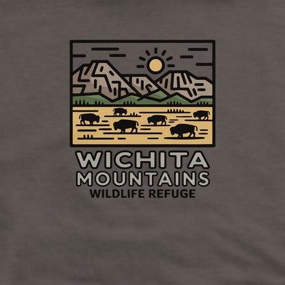 Wichita Mountains Wildlife Refuge Hoodie Adventure and Outdoors Themed Hoodie