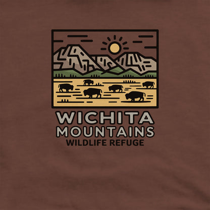 Wichita Mountains Wildlife Refuge Hoodie Adventure and Outdoors Themed Hoodie