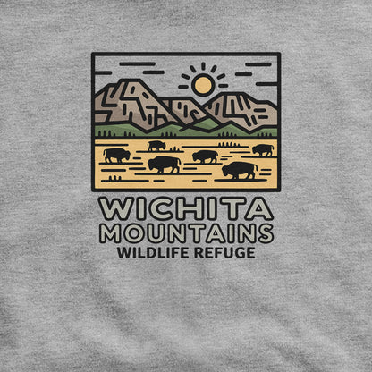 Wichita Mountains Wildlife Refuge Hoodie Adventure and Outdoors Themed Hoodie