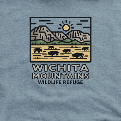 Wichita Mountains Wildlife Refuge Hoodie Adventure and Outdoors Themed Hoodie