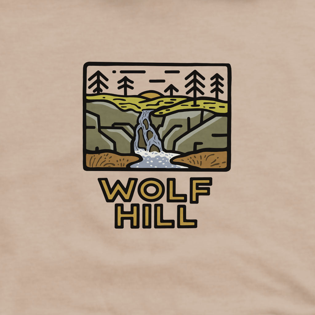 Wolf Hill Forest Preserve Crewneck Sweatshirt Adventure and Outdoors Themed Sweatshirt