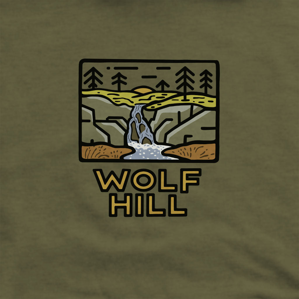 Wolf Hill Forest Preserve Crewneck Sweatshirt Adventure and Outdoors Themed Sweatshirt