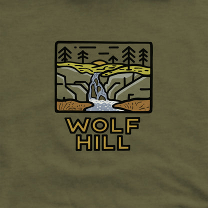 Wolf Hill Forest Preserve Crewneck Sweatshirt Adventure and Outdoors Themed Sweatshirt