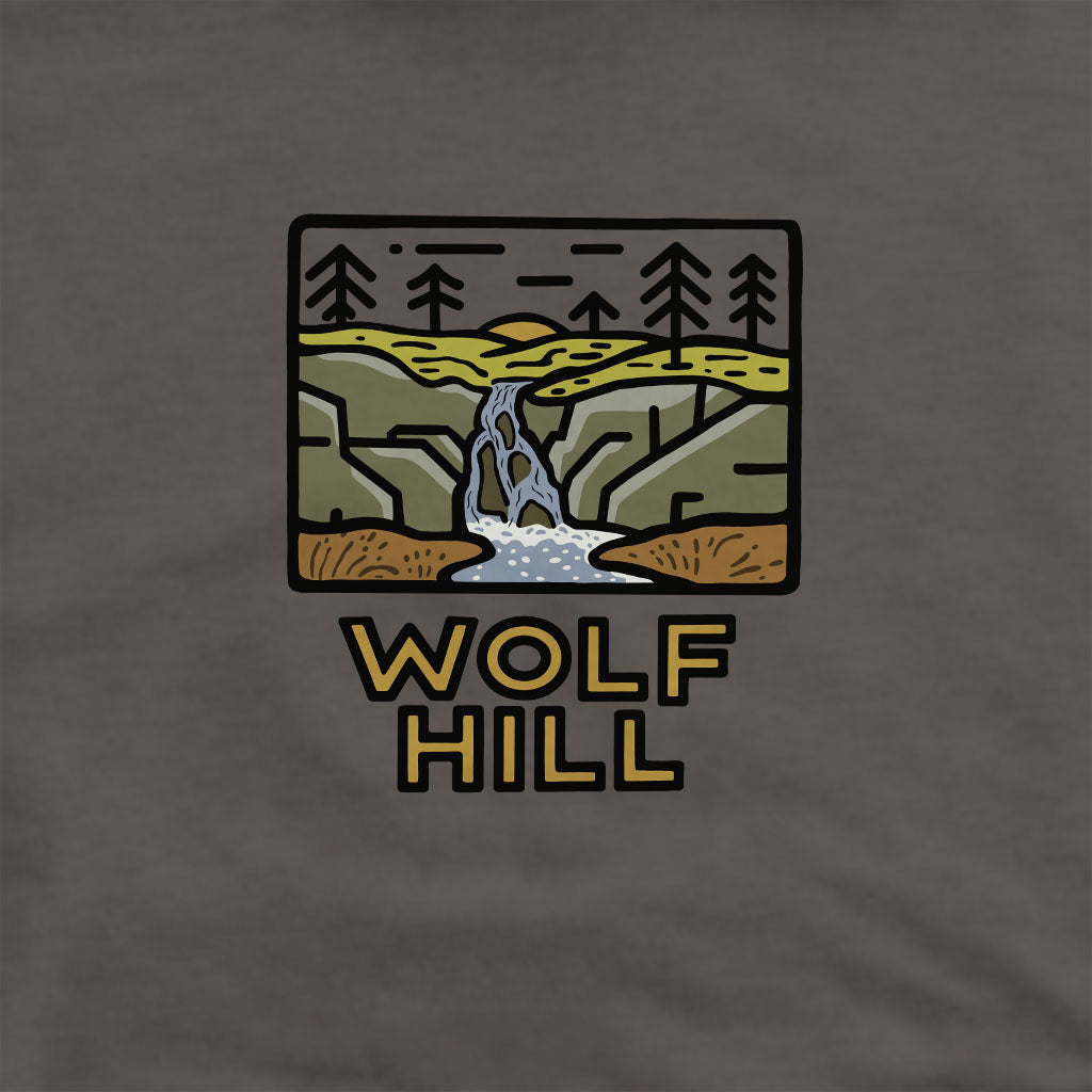 Wolf Hill Forest Preserve Crewneck Sweatshirt Adventure and Outdoors Themed Sweatshirt