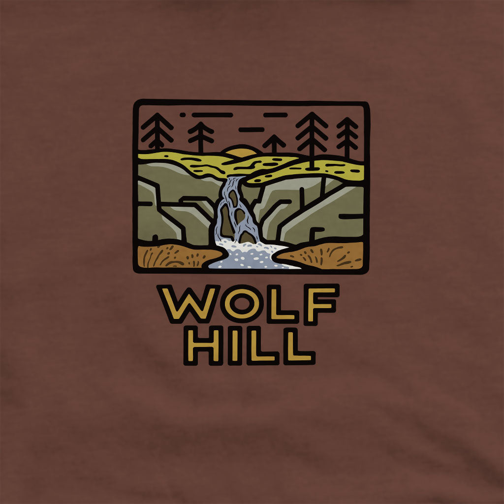 Wolf Hill Forest Preserve Crewneck Sweatshirt Adventure and Outdoors Themed Sweatshirt