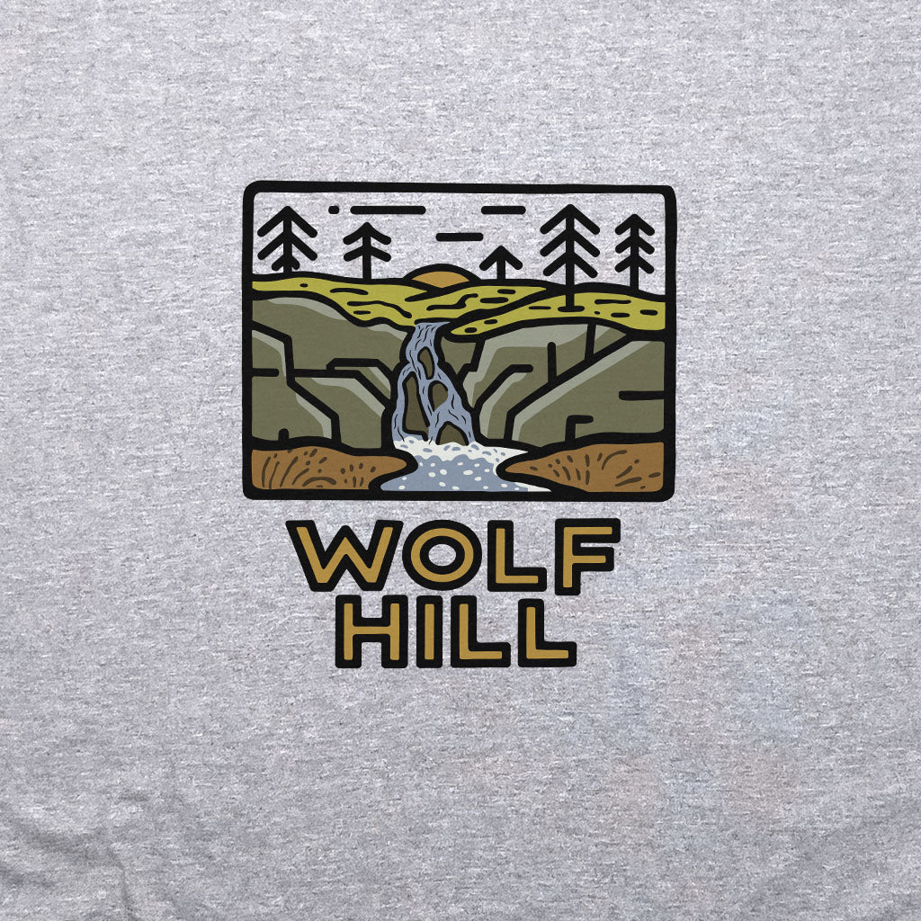 Wolf Hill Forest Preserve Crewneck Sweatshirt Adventure and Outdoors Themed Sweatshirt