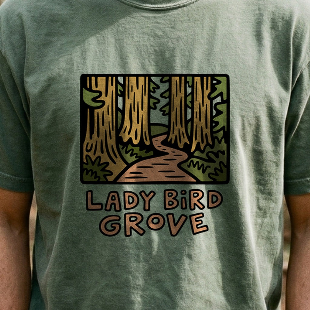 Lady Bird Grove Trail Cotton T-Shirt