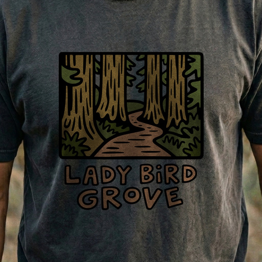 Lady Bird Grove Trail Cotton T-Shirt