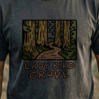 Lady Bird Grove Trail Cotton T-Shirt