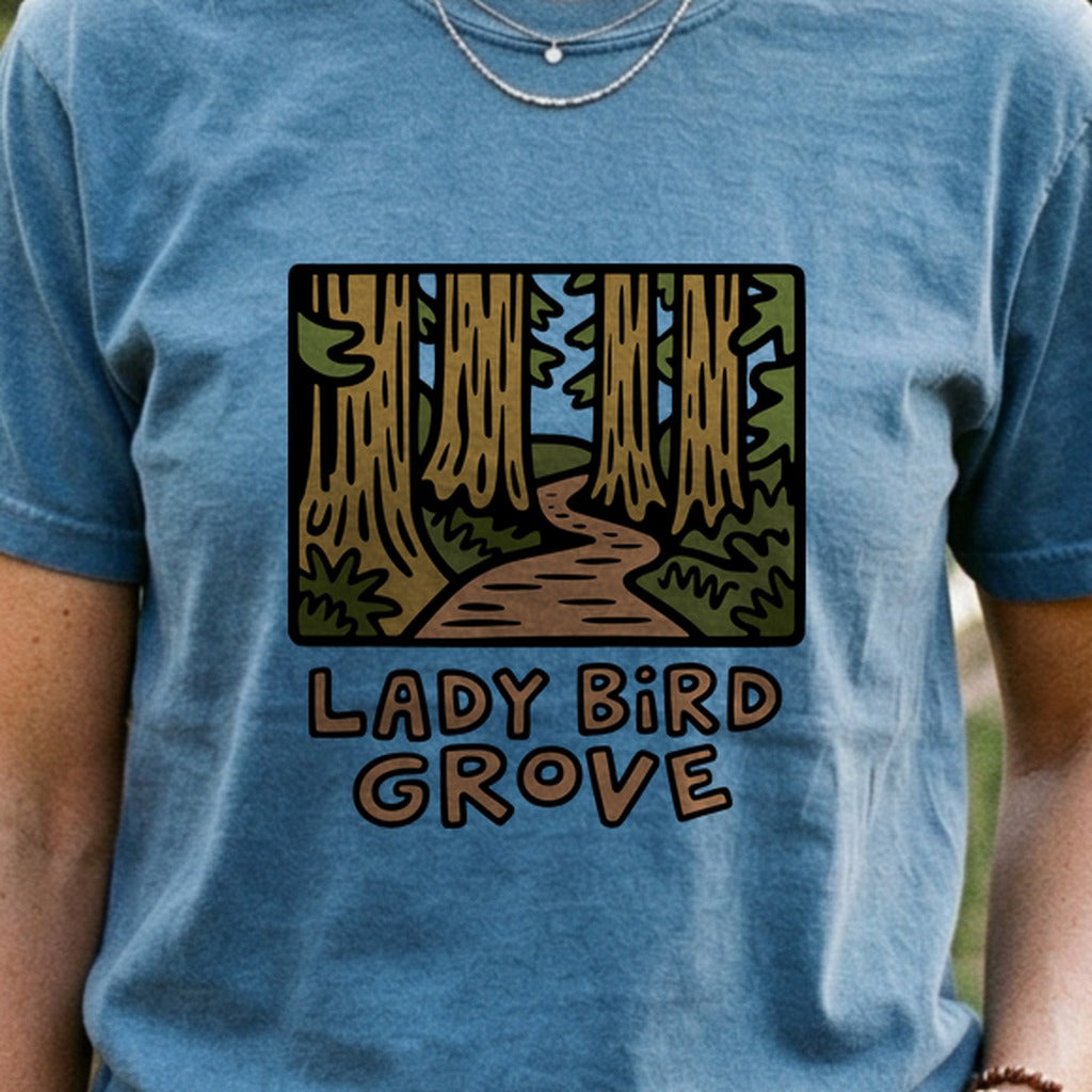 Lady Bird Grove Trail Cotton T-Shirt