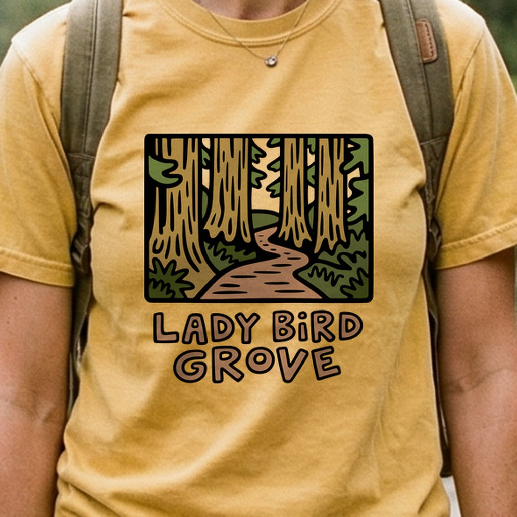 Lady Bird Grove Trail Cotton T-Shirt