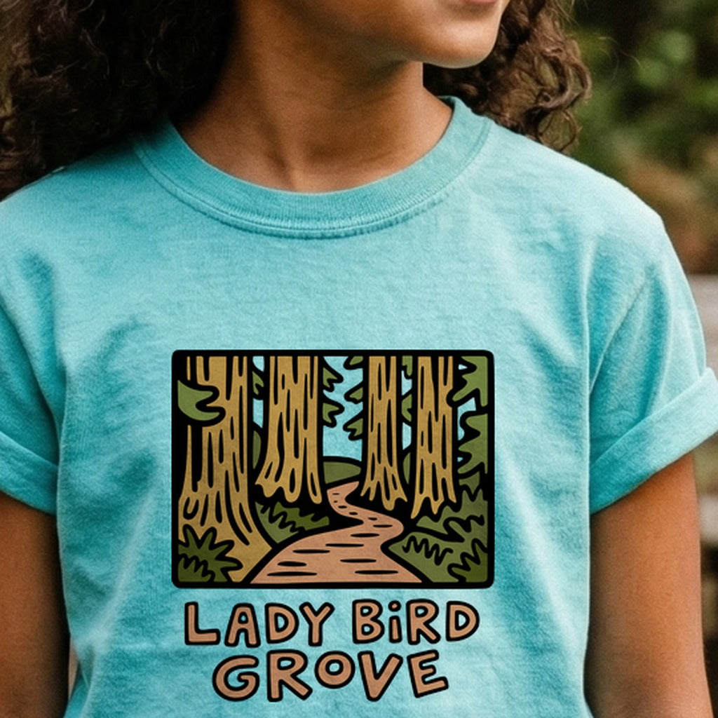 Lady Bird Grove Trail Kids Cotton T-Shirt