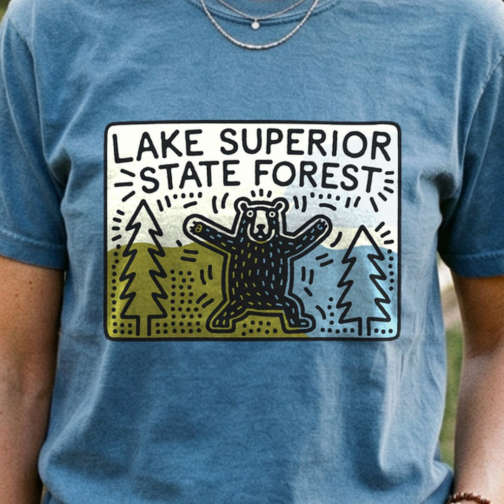 Lake Superior State Forest Cotton T-Shirt