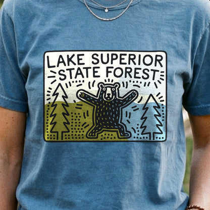 Lake Superior State Forest Cotton T-Shirt