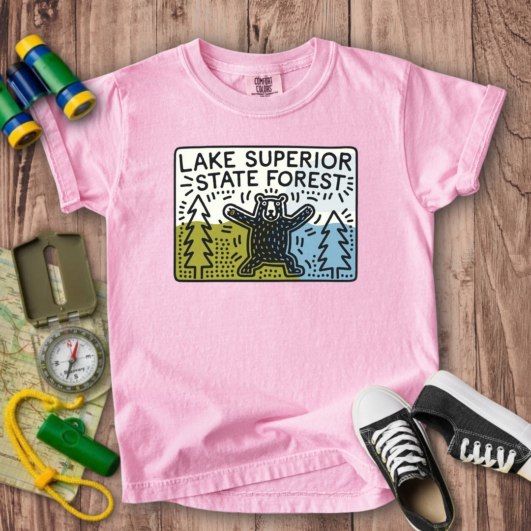 Lake Superior State Forest Kids Cotton T-Shirt