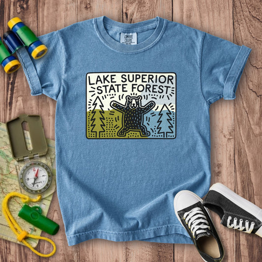 Lake Superior State Forest Kids Cotton T-Shirt
