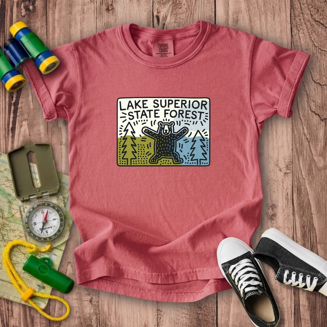 Lake Superior State Forest Kids Cotton T-Shirt
