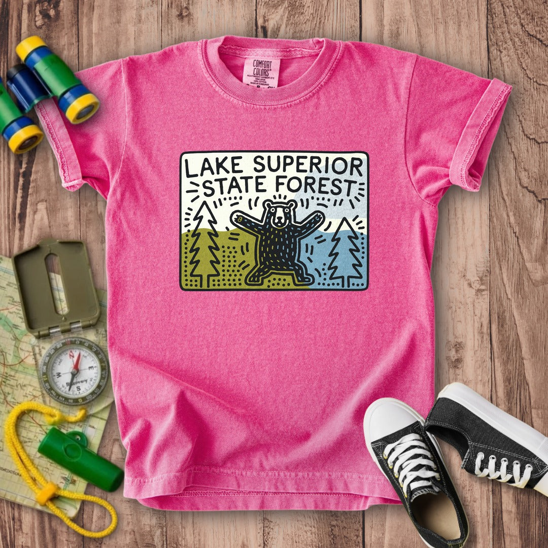 Lake Superior State Forest Kids Cotton T-Shirt