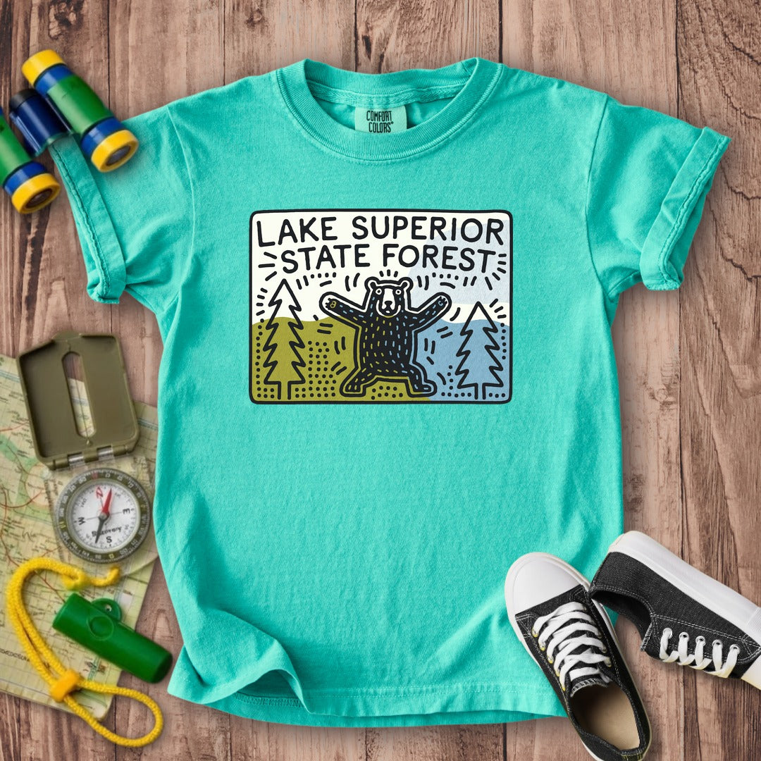 Lake Superior State Forest Kids Cotton T-Shirt