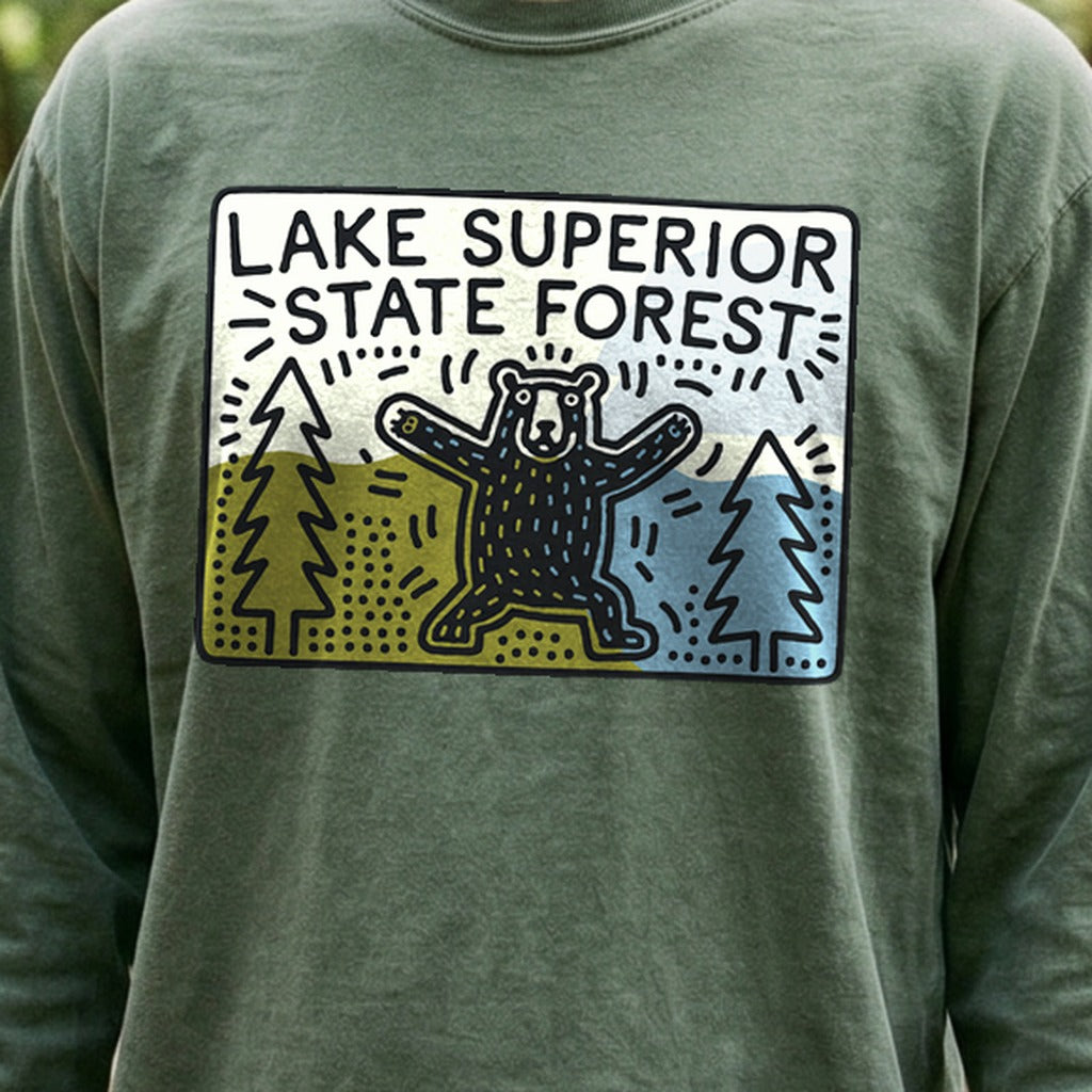 Lake Superior State Forest Cotton Long Sleeve