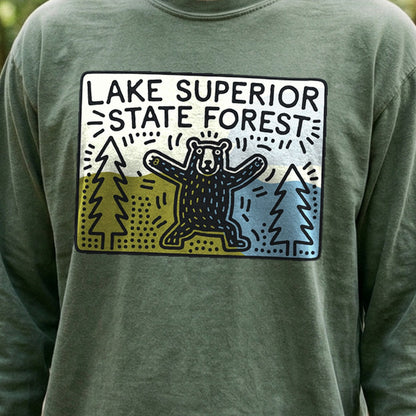 Lake Superior State Forest Cotton Long Sleeve
