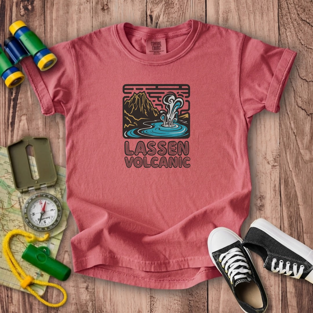 Lassen Volcanic National Park Kids Cotton T-Shirt