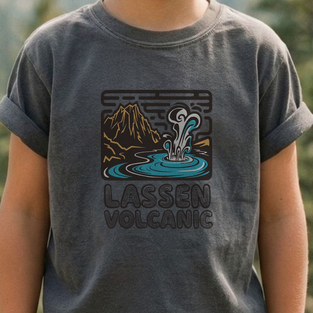 Lassen Volcanic National Park Kids Cotton T-Shirt