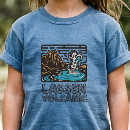 Lassen Volcanic National Park Kids Cotton T-Shirt