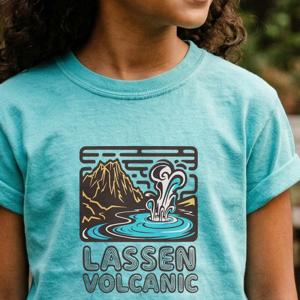 Lassen Volcanic National Park Kids Cotton T-Shirt
