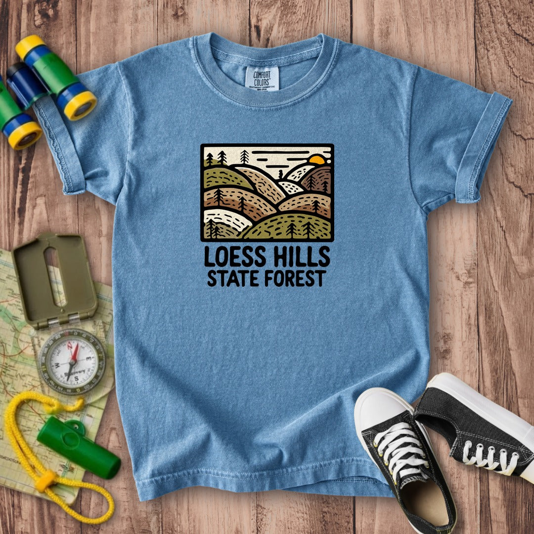 Loess Hills State Forest Kids Cotton T-Shirt