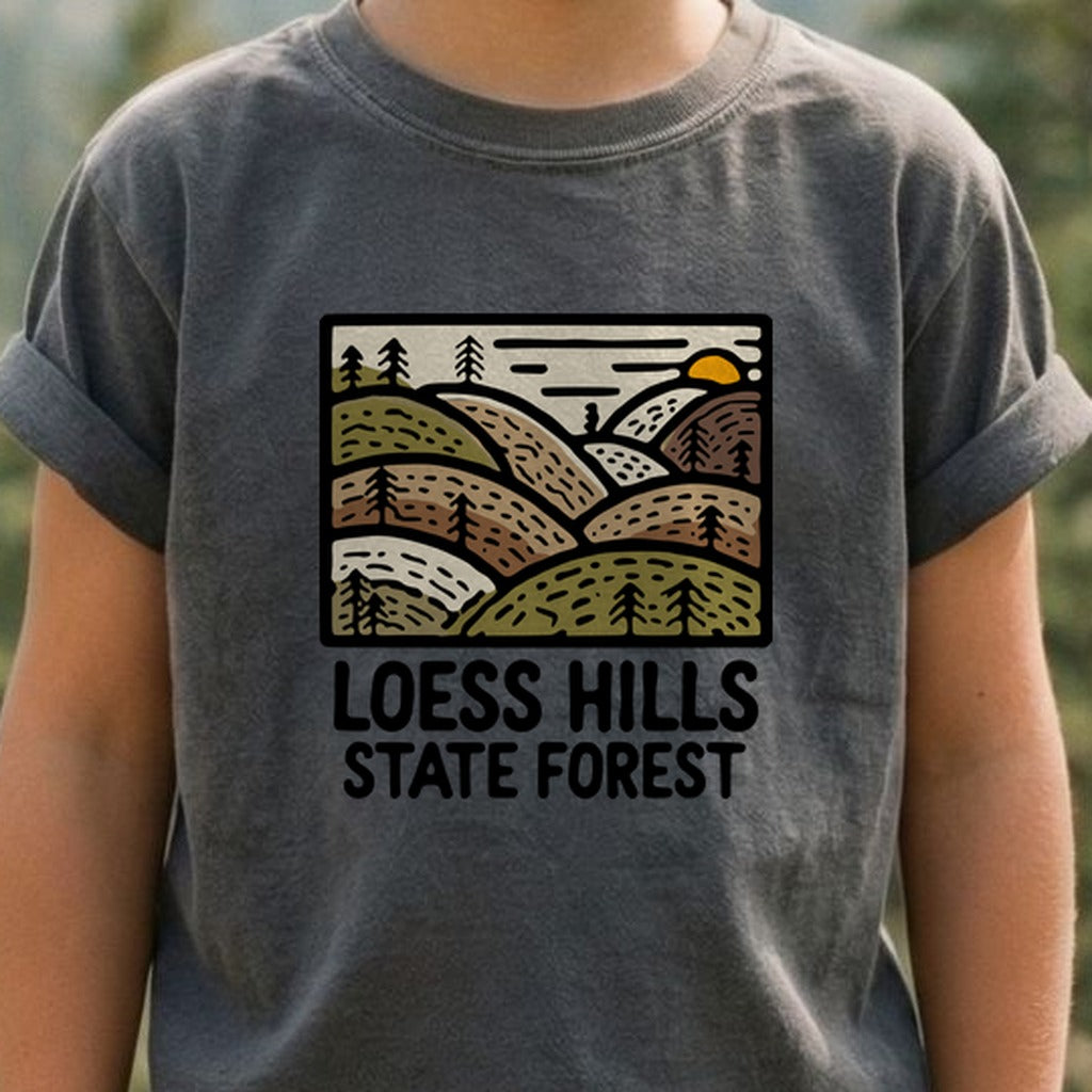 Loess Hills State Forest Kids Cotton T-Shirt
