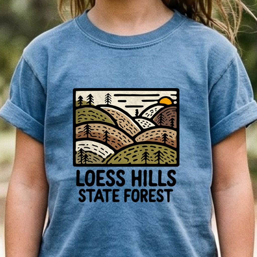 Loess Hills State Forest Kids Cotton T-Shirt