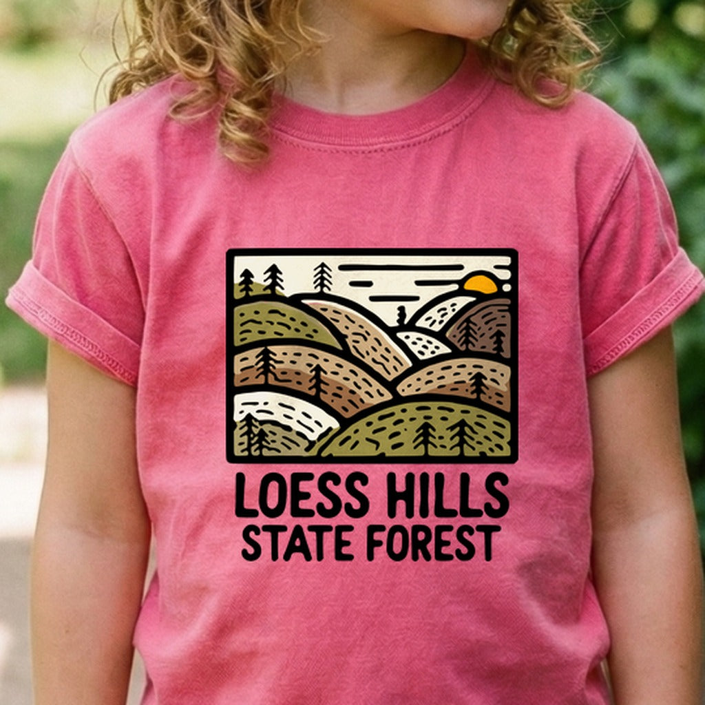 Loess Hills State Forest Kids Cotton T-Shirt