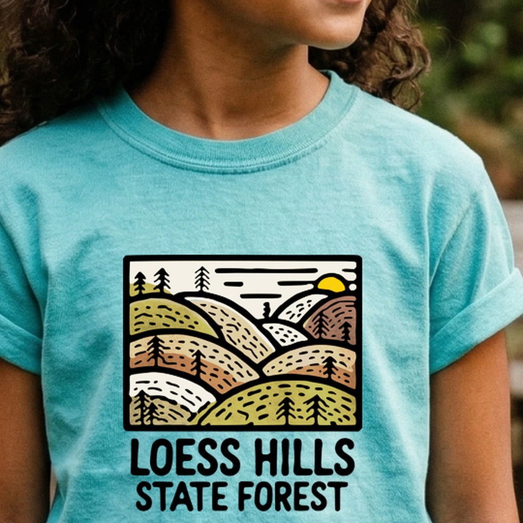 Loess Hills State Forest Kids Cotton T-Shirt