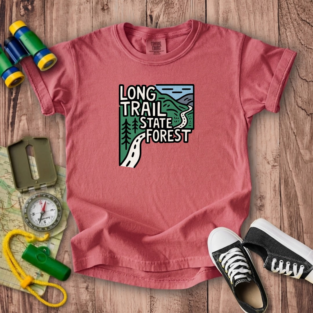 Long Trail State Forest Kids Cotton T-Shirt